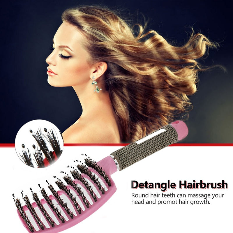 Hairbrush Anti Klit Brushy Haarborstel Women Detangler Hair Brush Bris